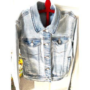 Girls Size 8 Old Navy Denim Light Blue Jacket Mini on Back